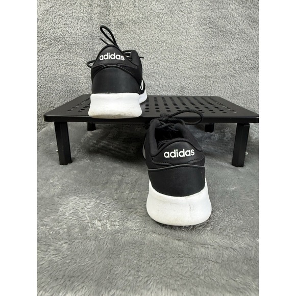 Adidas Womens Size 8.5 Cloudfoam QT Racer Sneakers Black Lace Up Low Top DB0275 - Picture 3 of 8